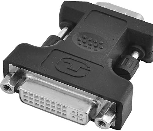 Yeni Lon0167 DVI-I 24 + 5 Özellikli Pin Dişi Çift güvenilir etkinlik Bağlantı 15 Pin Erkek VGA Dönüştürücü Adaptör Siyah
