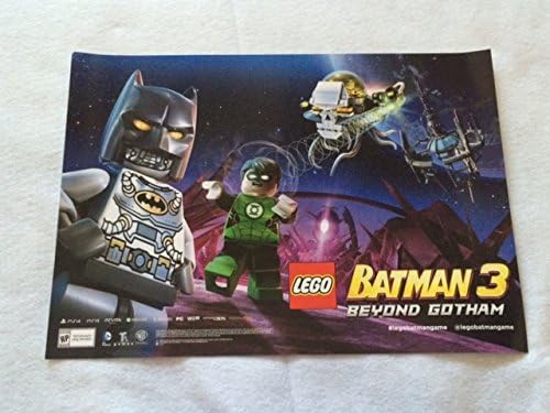 LEGO BATMAN 3 GOTHAM'IN ÖTESİNDE-15 x 22 Orijinal Promosyon Posteri Ö. GDM 2014 NANE
