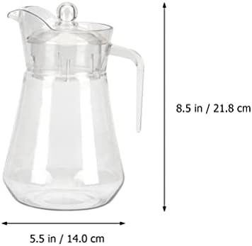 HEMOTON Cam Çaydanlık Set üstü su ısıtıcısı 1. 3L şeffaf ısı direnci sürahi sürahi su sürahisi suyu içecek su kapaklı konteyner