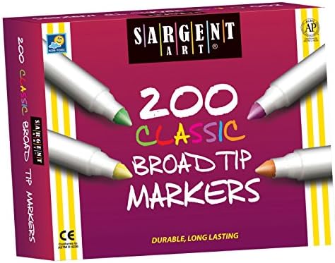 Sargent Art 200'lü Geniş Uçlu Klasik İşaretleyici Sınıf Paketi, En iyi satın alım Çeşitleri, 22-1527