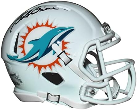 Bob Griese İmzalı Miami Dolphins Mini Hız Kaskı-Elle İmzalanmış ve JSA Kimliği Doğrulanmış