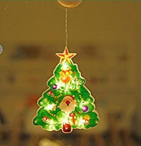 NC LED Noel enayi ışık Santa kardan adam şekli pencere Noel ağacı asılı ışıklar Noel ağacı (küçük)