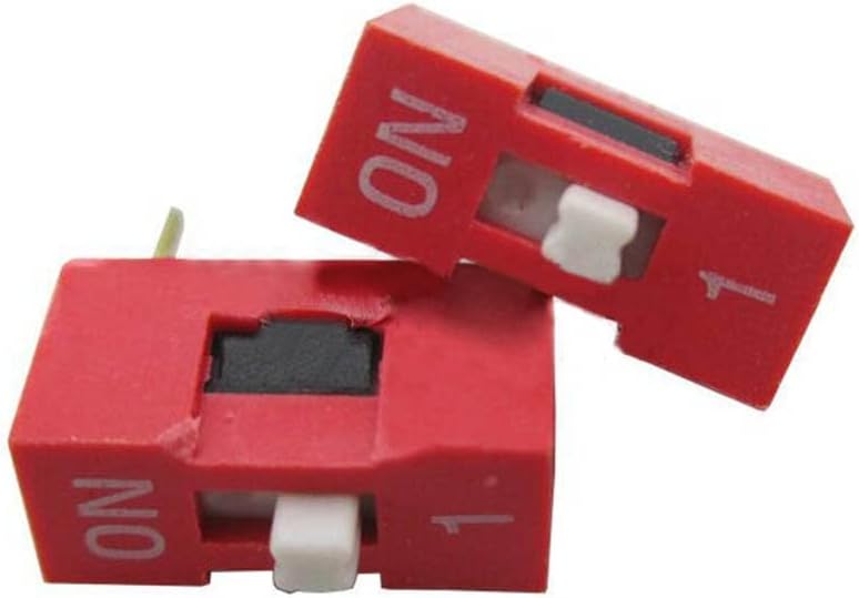10 adet 2.54 mm Arama Anahtarı 2 Pins Kırmızı Altın Kaplama Düğme On-Off Anahtarları Hıfı Ekipmanları