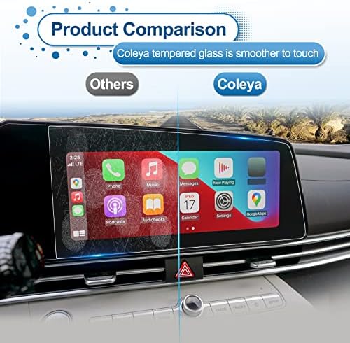 Coleya 2021 2022 2023 Elantra Ekran Koruyucu Hyundai Elantra için 10.2 inç Dokunmatik Ekran 2023 Elantra Sınırlı Ekran Koruyucu