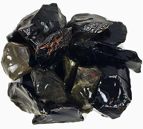 Hipnotik taşlar Malzemeler: Meksika'dan 11 lbs toplu kaba çeşitli obsidyen taşlar-kabotaj, yuvarlanma, özlü, parlatma, tel