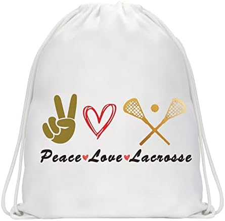 PXTIDY GEVŞEK Lacrosse Hediyeler s Lacrosse Makyaj Çantası Lacrosse Oyuncu Hediye Barış Aşk Lacrosse Kozmetik Fermuarlı Çanta