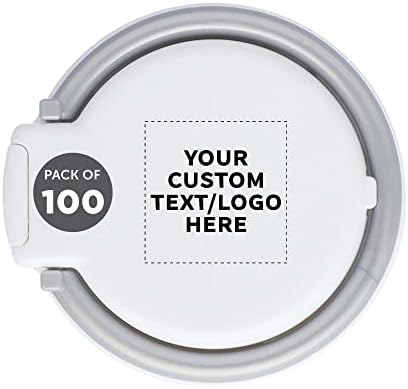 100 Eclipse Plastik Halka Cep Telefonu Tutacağı Paketi - Özelleştirilebilir Metin, Logo-Plastik, Renkli, Modaya Uygun, Parti