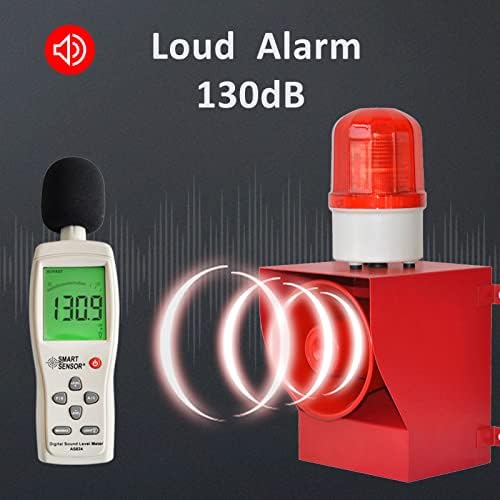 Alarm Sireni Açık 130dB Endüstriyel LED Siren Strobe IP65 Gürültülü Ortam için Su Geçirmez 45W Güvenlik Siren Alarmı 100-150