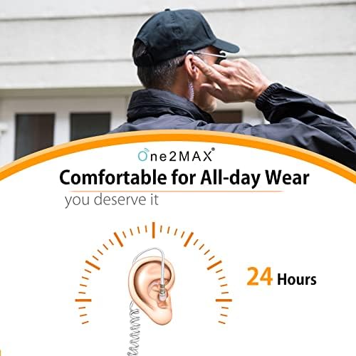 ONE2MAX Silikon Kulak Kalıp Kulaklık Değiştirme - Orta Kulak Kalıbı Değiştirme Kiti Walkie Talkie Akustik Radyo Kulaklık