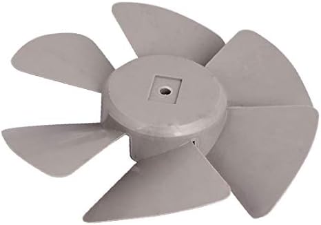 X-DREE 9 cm Mil 23 cm Dış Çapı 6 Kanatlar Gri Plastik Soğutma Fanı (9 cm Eje 23 cm Diámetro dış 6 paletas Gris Ventilador