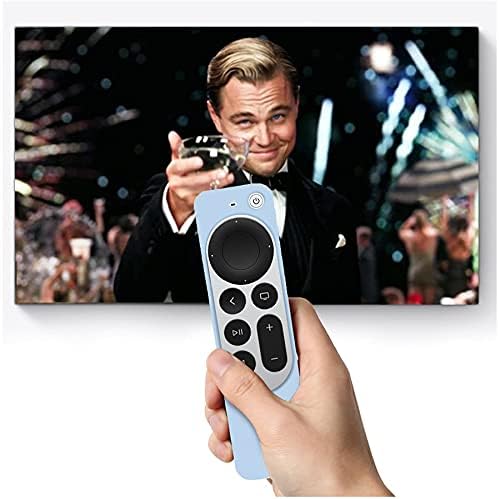 Silikon kılıf için 2021 Apple TV 4K / HD 4th Nesil ve Apple TV Uzaktan kumanda kapağı, Geekboy silikon kutu örtüsü