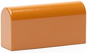 ROUS Donanım Orta Yüzyıl Modern Dolap Çekmece çekme kolu Katı Dikdörtgen Mat Kaplama, Deri (Kahverengi / Turuncu)