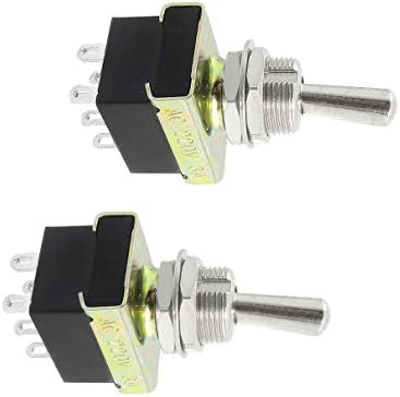 DAPERCI Endüstriyel anahtarlar 2 Adet Duvar anahtarları AC 220V 3A Amper ON / ON 2 Pozisyon DPDT ışık anahtarları Geçiş anahtarı