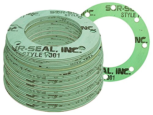 Sterling Seal CFF7001.300.062. 300X100 7001 Sıkıştırılmış Asbestsiz, Tam Yüzey Contası, 3 Boru Ölçüsü, 1/16 Kalınlık, Basınç