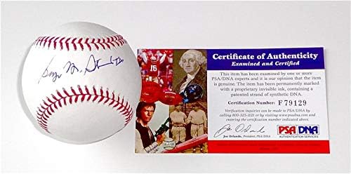 George Steinbrenner New York Yankees İmzalı Beyzbol Birinci Ligi Psa Coa F79129 İmzalı Beyzbol Topları
