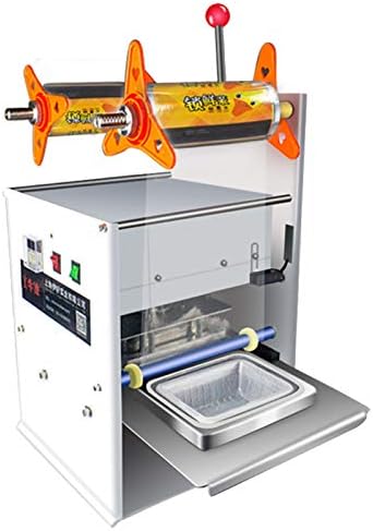 M & N ® Yarı otomatik masaüstü fincan mühürleyen yapıştırma makinesi yiyecek tepsisi yapıştırma makinesi fincan boyutu özelleştirilmiş