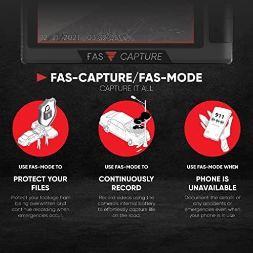 FAS ittifak Yükseltilmiş 4 K Çift Çizgi Kam Ön ve Arka Dahil Ücretsiz 128G SD Kart 4 K Ön 3840x2160 UHD, dahili GPS, Döngü