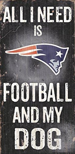 Fan Kreasyonları N0640 New England Patriots Futbol ve Köpeğim İşareti