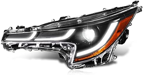 [1 Adet/Sol Taraf] LED DRL Projektör Far Far Meclisi ile Uyumlu Toyota Corolla Sedan 20-23, siyah Konut