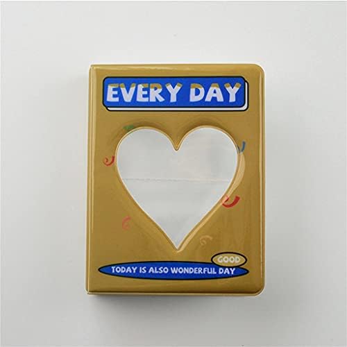 MİDFGU Fotoğraf Albümü kart tutucu Makbuz Depolama İçi Boş Aşk Kalp Fotoğraf Tutucu İş kart çantası fotocard Tutucu (Renk