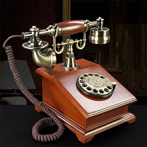 ZLXDP Avrupa Antika Antika katı ahşap Antika Ev Dekorasyon Oturma Odası Ofis Sabit Telefon