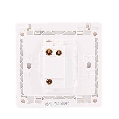 Aexit AC 250 V duvar anahtarları 10A 2 Gang 1 Yollu On / Off LED göstergesi basın düğmesi anahtarı ışık anahtarları duvar