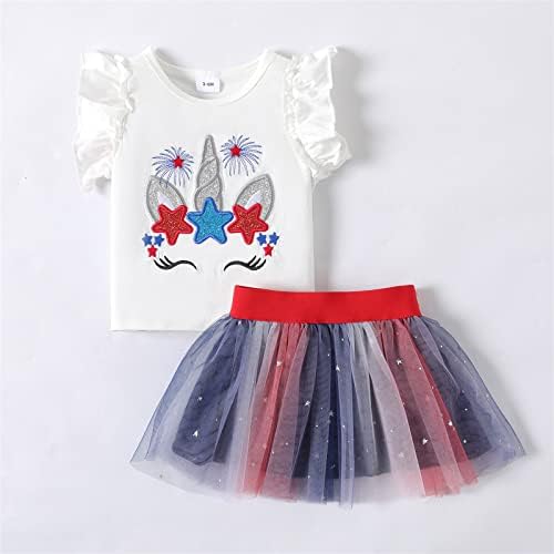 PATPAT Bebek Kız Giysileri Etek Seti Kısa Kollu Romper ve Tutu Etek Seti Rahat Kıyafetler