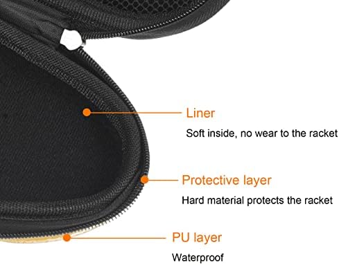 PATIKIL Masa Tenisi raket çantası Ping Pong Raket Durumda Sert Kapak Konteyner Çanta Kabak Şekli Spor için