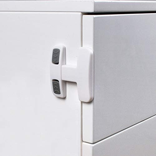 Buzdolabı Kilidi Buzdolabı Anahtar Dondurucu Kapı Pencere Çocuk Emniyet Kayışı Kilitleri (Siyah)