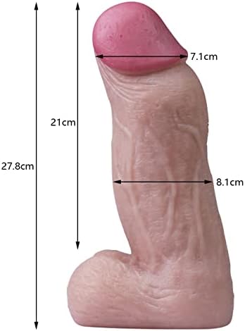 Süper Büyük Gerçekçi Dildos 3.19 inç Genişlik Kalın Yapay Penis Oyuncaklar Büyük Anal Plug Dildos Çift Erkekler Kadınlar