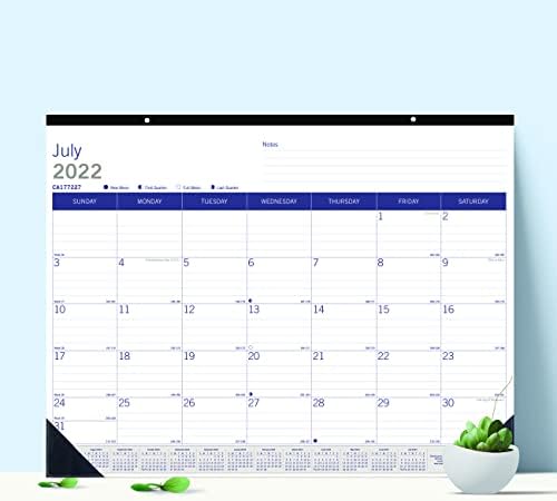 Blueline DuraGlobe Akademik Aylık Masa Pedi Takvimi, 13 Ay, Temmuz 2022-Temmuz 2023, 22 x 17
