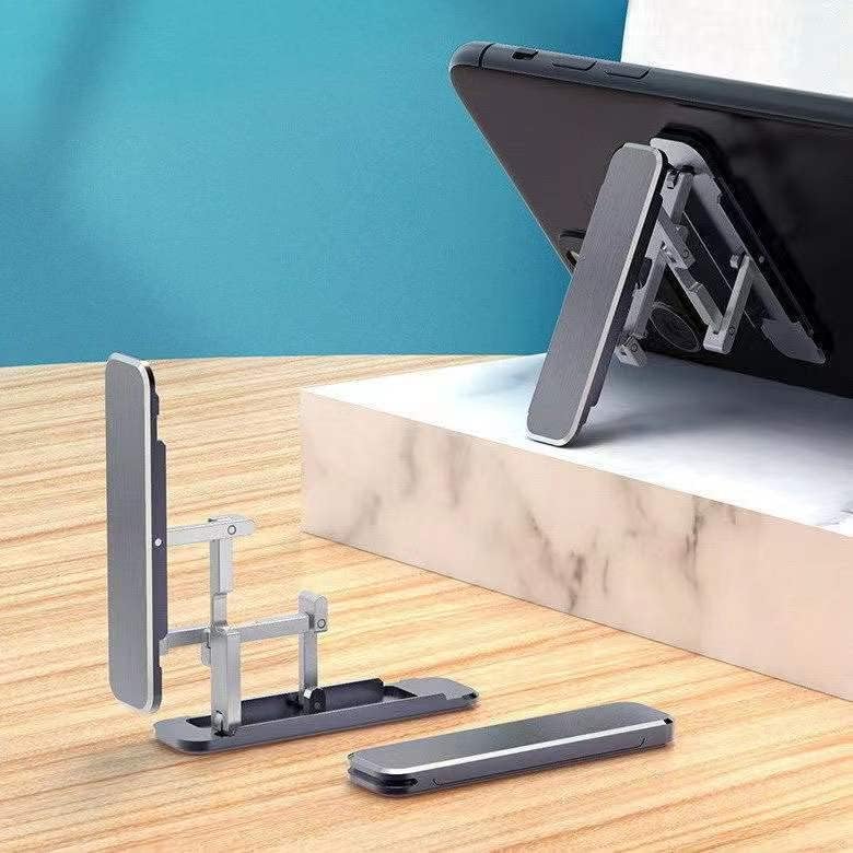 LADUMU Masa üstü Desteği W Şeklinde Braketi Kapalı Cep telefon tutucu Katlanabilir Taşınabilir Ofis için Ultra İnce Hediyeler