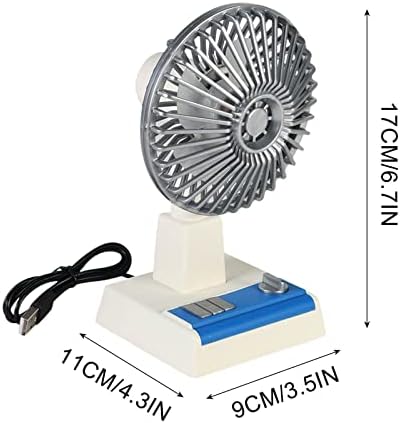 XUnıon Retro Fan elektrikli soğutucu makinesi Masaüstü Ofis Soğutucu Hava Sirkülasyon Kremi Otomatik Sallayarak Kafa Sessiz