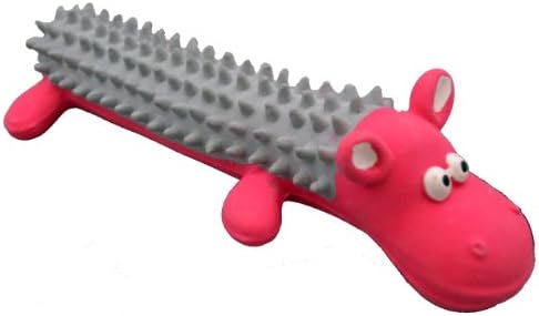 İnanılmaz Evcil Hayvan Ürünleri Shaggy Lateks Hippo Squeek Oyuncak, 9 inç