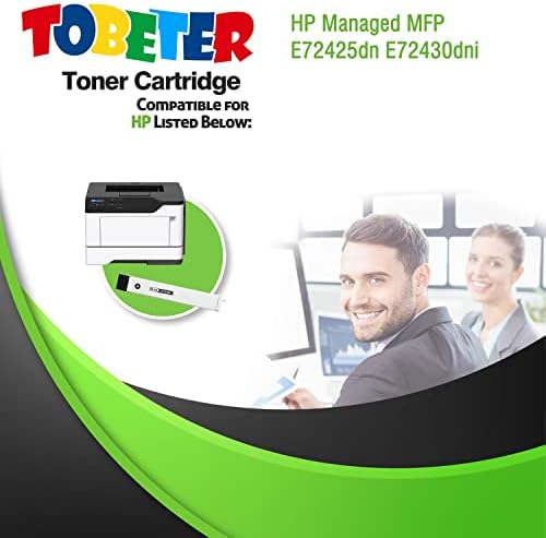 ToBeter W9025MC Uyumlu Toner Kartuşu HP yedek malzemesi W9025MC Yönetilen MFP E72425dn E72430dn Yazıcı 1 Paket (Siyah)