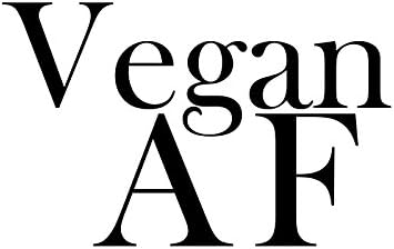 Vegan AF 6 Vinil Araba Çıkartması- [Beyaz]