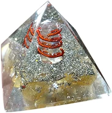 Sharvgun Aventurin Kristal Piramit Doğal Taş Şifa Feng Shui Ev Ofis Süsleme, EMF Koruma Meditasyon Yoga Enerji Jeneratörü