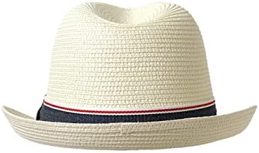 TİALARTS Saman Fedora güneş şapkası Erkekler Kadınlar için Kısa Ağız Yaz Plaj Açık Küba Fötr Şapka Bej / Sarı Orta