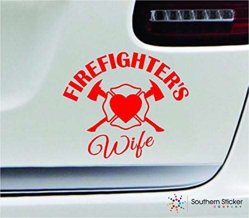İtfaiyecinin Karısı Sembolü 5.4x4. 5 Turuncu Gurur İtfaiye Aracı Güvenlik Kurtarıcı yangın Desteği Amerika Birleşik Devletleri