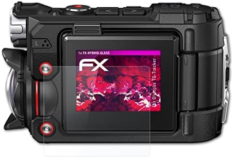 Olympus TG-Tracker Cam Koruyucu ile Uyumlu atFoliX Plastik Cam Koruyucu Film, Plastikten 9H Hibrit Cam FX Cam Ekran Koruyucu