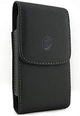 Verizon LG K8 V - Verizon Motorola Droid MAXX için Siyah PU Deri Kılıf Yan Kapak Koruyucu Kılıf Kemer Kılıfı