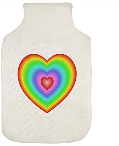 Azeeda 'Çok Renkli Kalp' Sıcak Su Şişesi Kapağı (HW00027324)
