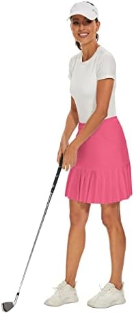 M MOTEEPİ 19 Golf Etekler Kadınlar için Diz Boyu Fırfır Etek Etek Tenis Etek Atletik Skort Egzersiz Koşu için