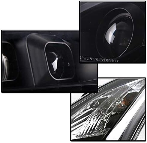 ZMAUTOPARTS 2008-2015 Infiniti G37 / Q60 2DR Sıralı DRL Siyah Projektör Farlar 6 Beyaz LED DRL ışıkları