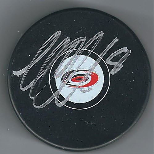 İmzalı MATT CULLEN Carolina Hurricanes Hokey Diski-İmzalı NHL Diskleri