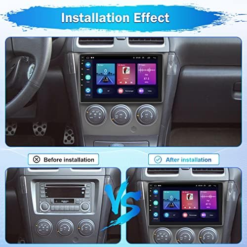 2003-2006 Subaru Impreza Radyo için, Apple CarPlay Android 11 Araba Stereo ile Android Otomatik 9 İnç Dokunmatik Ekran Bluetooth