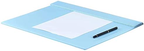 UnionBasic Clipboards w / kalemlik-PU Deri Manyetik Dosya Kağıdı Profil Klip Kurulu-yazma tableti Pad Mat (Mavi-Büyük)