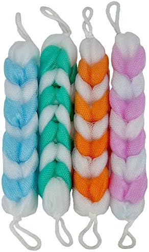 Duş için Eslite Peeling Lif Kabağı Sırt Temizleyici, Harika Renkler (4 Adet)