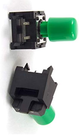 Aexıt 5 adet Yeşil Endüstriyel Anahtarları Kap Anlık Dokunsal Inceliğini basmalı düğme anahtarı Buton Anahtarları Sağ Açı