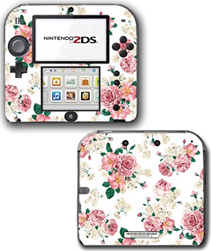 Çiçekler Güller Pembe Beyaz Sanat video oyunu Vinil çıkartma kaplama Sticker Kapak için Nintendo 2DS Sistem Konsolu
